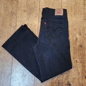 LEVI'S 512 Perfectly Slimming Black Jeans - Sz 16